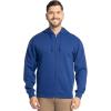 Fruit of the Loom Eversoft Fleece Full Zip Hoodie Sweatshirt(Mellow Blue Full Zip)