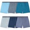 Fruit of the Loom Men’s 6 Pack Exposed Waistband Boxer Shorts(Assorted)