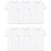 Fruit of the Loom Men’s Crew Tee Undershirts, Moisture Wicking & Tag Free, Also Available in Big & Tall(Big Man – White – 6 Pack)