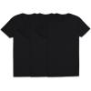 Fruit of the Loom Men’s Crew Tee Undershirts, Moisture Wicking & Tag Free, Also Available in Big & Tall(Black – 3 Pack)