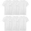 Fruit of the Loom Men’s Crew Tee Undershirts, Moisture Wicking & Tag Free, Also Available in Big & Tall(Tall Man – White – 6 Pack)