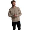 Fruit of the Loom Men’s Eversoft Fleece Crewneck Sweatshirts, Moisture Wicking & Breathable, Sizes S-4x(Garment Dyed Khaki)