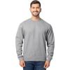 Fruit of the Loom Men’s Eversoft Fleece Crewneck Sweatshirts, Moisture Wicking & Breathable, Sizes S-4x(Grey Heather)