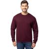 Fruit of the Loom Men’s Eversoft Fleece Crewneck Sweatshirts, Moisture Wicking & Breathable, Sizes S-4x(Maroon)