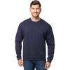 Fruit of the Loom Men’s Eversoft Fleece Crewneck Sweatshirts, Moisture Wicking & Breathable, Sizes S-4x(Navy)
