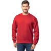 Fruit of the Loom Men’s Eversoft Fleece Crewneck Sweatshirts, Moisture Wicking & Breathable, Sizes S-4x(Red)