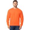 Fruit of the Loom Men’s Eversoft Fleece Crewneck Sweatshirts, Moisture Wicking & Breathable, Sizes S-4x(Safety Orange)
