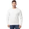 Fruit of the Loom Men’s Eversoft Fleece Crewneck Sweatshirts, Moisture Wicking & Breathable, Sizes S-4x(White)