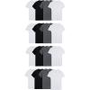 Fruit of the Loom Men’s Lightweight Active Cotton Blend Undershirts, Crew – 16 Pack – Black/Grey/White, Small