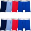 Fruit of the Loom Mens Lightweight Active Cotton Blend Underwear(Boxer Brief – 8 Pack – Assorted Colors)