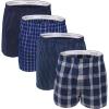 imageFruit of the Loom Mens Premium Cotton Underwear  TagFree  Also Available in Big ampamp TallBoxer  4 Pack  Woven Assorted