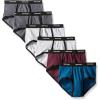 Fruit of the Loom Men’s Tag-Free Cotton Briefs(Ringer Solids)