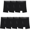 Fruit of the Loom mens Coolzone Boxer Briefs, Moisture Wicking & Breathable, Assorted Color Multipacks(7 Pack – Black)