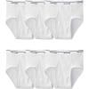 Fruit of the Loom mens Underwear Briefs, Tag Free & Moisture Wicking, Assorted Color Multipacks(White)