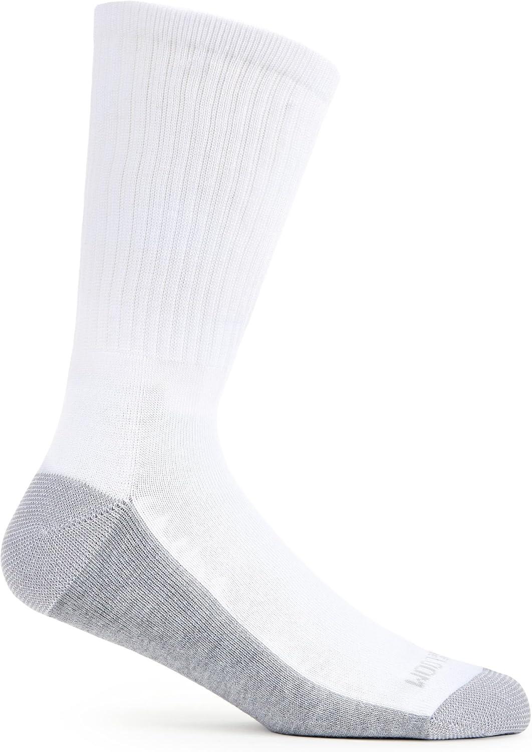 imageFruit of the Loom Mens Dual Defense Crew Socks 12 Pack White Medium 6 12