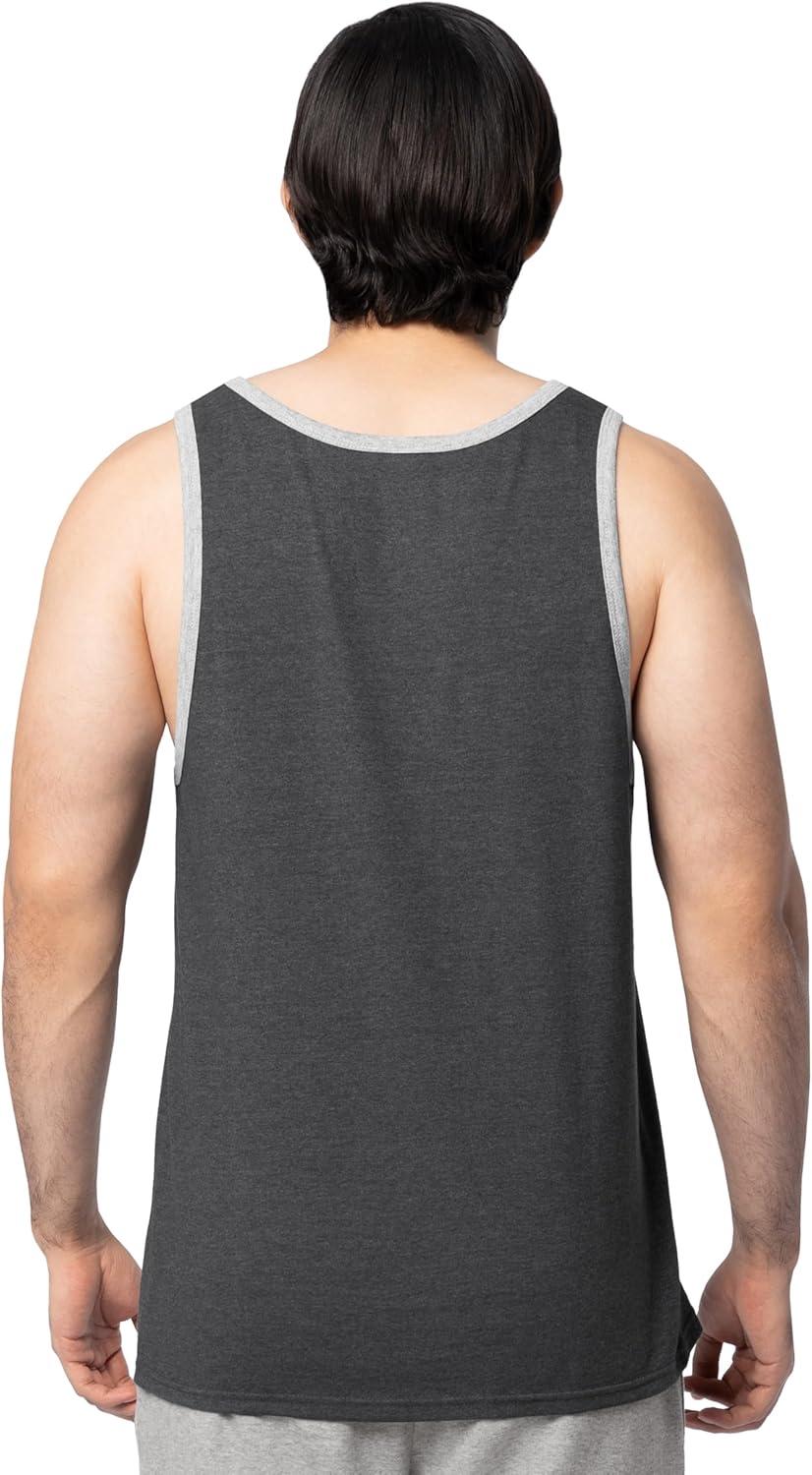 imageFruit of the Loom Mens Eversoft Cotton Sleeveless T Shirts Breathable ampamp Moisture Wicking with Odor Control Sizes S4xBlack Heather