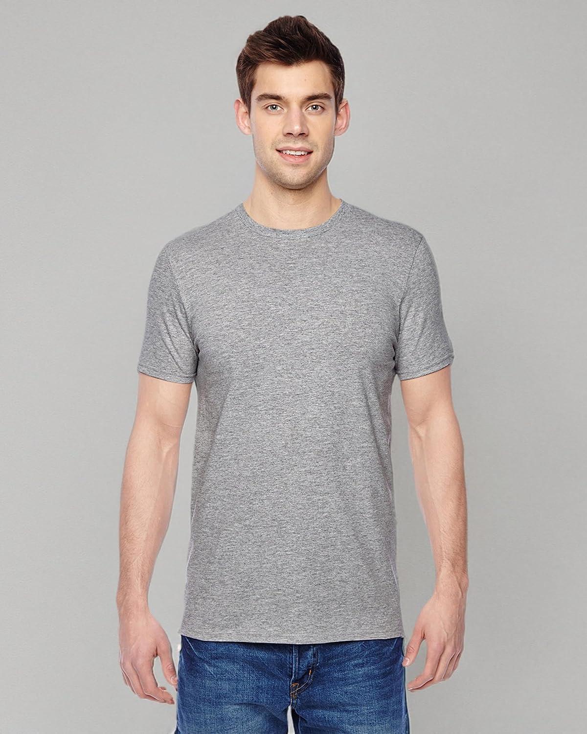 imageFruit of the Loom Mens Eversoft Cotton T Shirts Breathable ampamp Moisture Wicking with Odor Control Sizes S4xCrew 12 Pack Grey Heather