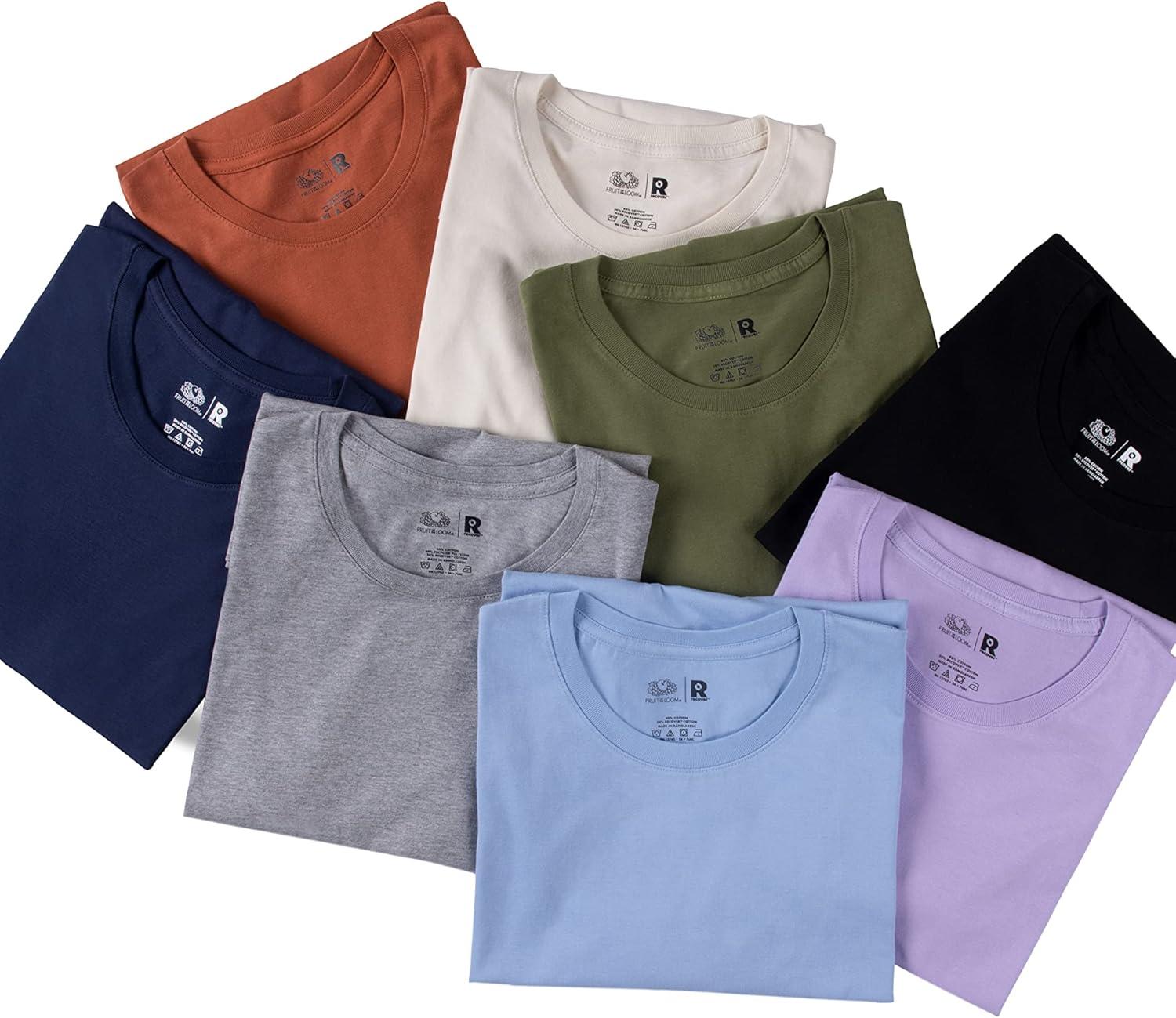 imageFruit of the Loom Recover Cotton TShirt Made with Sustainable Low Impact Recycled FiberLilac Petal