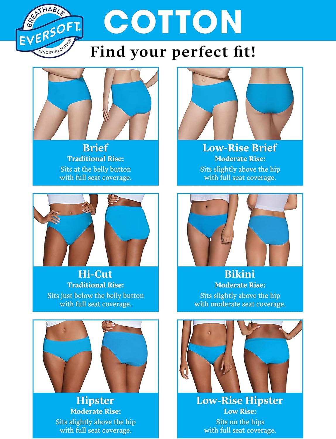 imageFruit of the Loom Womens Beyondsoft PantiesCotton Low Rise 10 Pack Colors May Vary