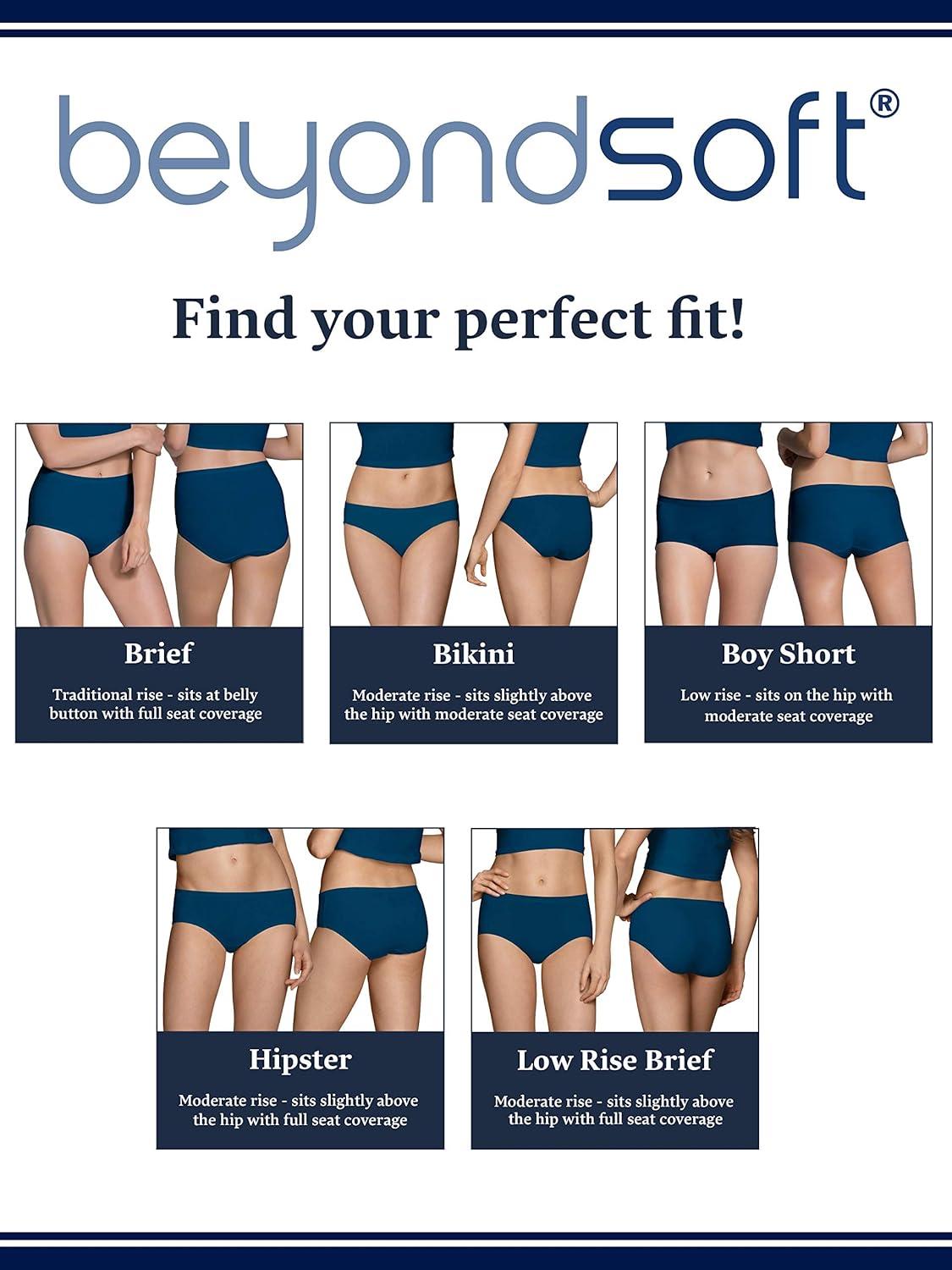 imageFruit of the Loom Womens Beyondsoft Underwear Super Soft Designed with Comfort in Mind Available in Plus SizeHipster Modal 6 Pack Colors May Vary
