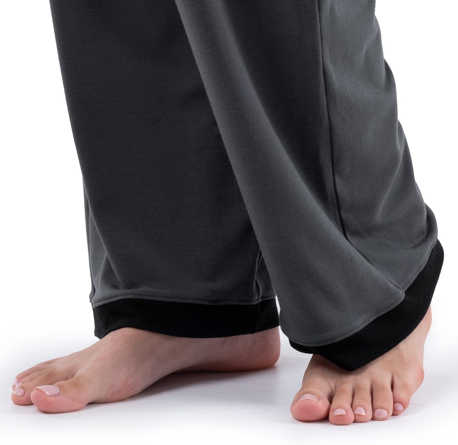 imageFruit of the Loom Womens Long Sleeve Tee and Pant 2 Piece Sleep SetGrey