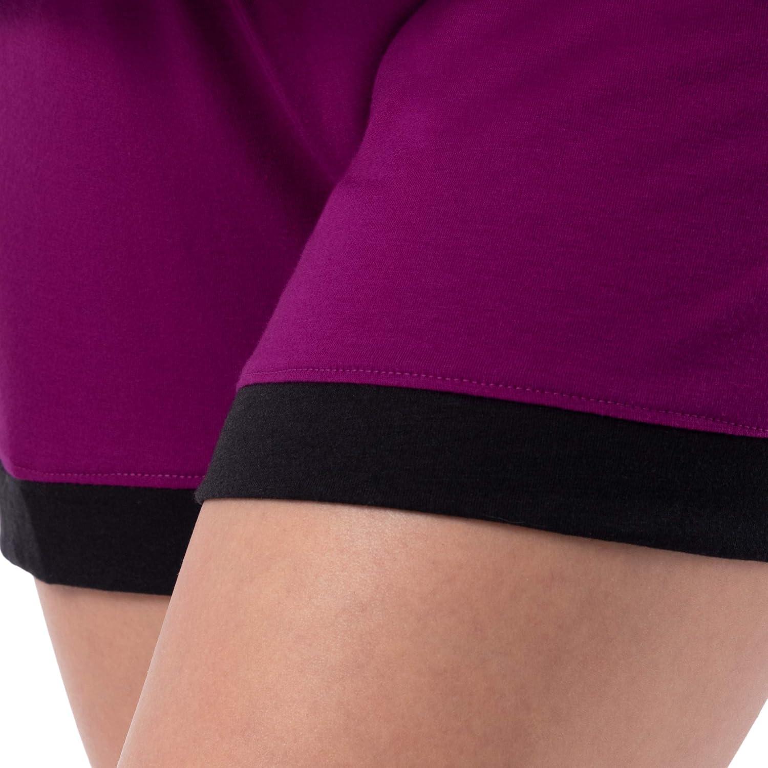 imageFruit of the Loom Womens Short Sleeve Tee and Short 2 Piece Sleep SetBerry