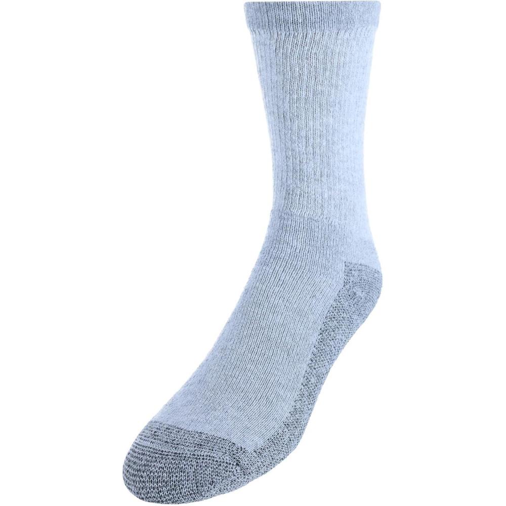 imageFruit of the Loom Mens 10 Pack Everyday Work Crew Socks Grey Shoe Size 612 Sock Size 1013