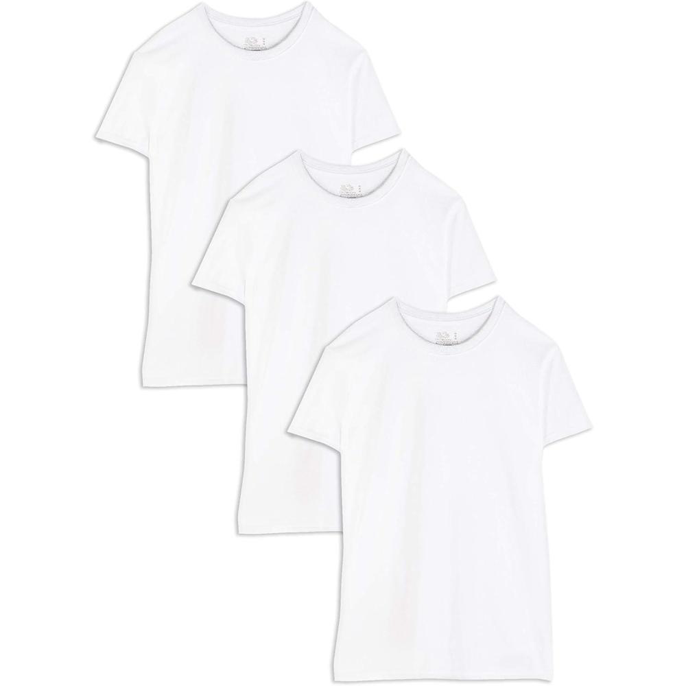 imageFruit of the Loom Mens Big ampamp Tall Breathable UndershirtsBig Man  Crew  3 Pack