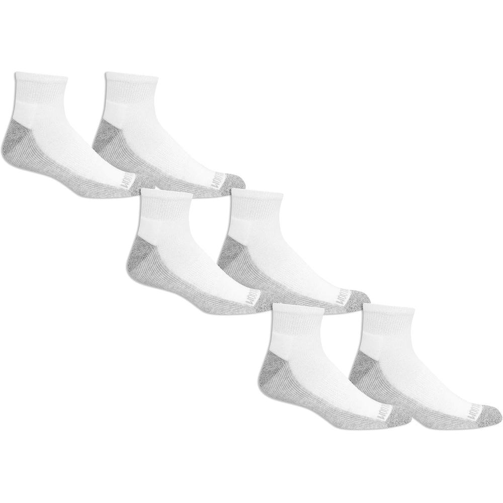 imageFruit of the Loom Mens Value 10 Pair Pack SocksWhite Gray Sole