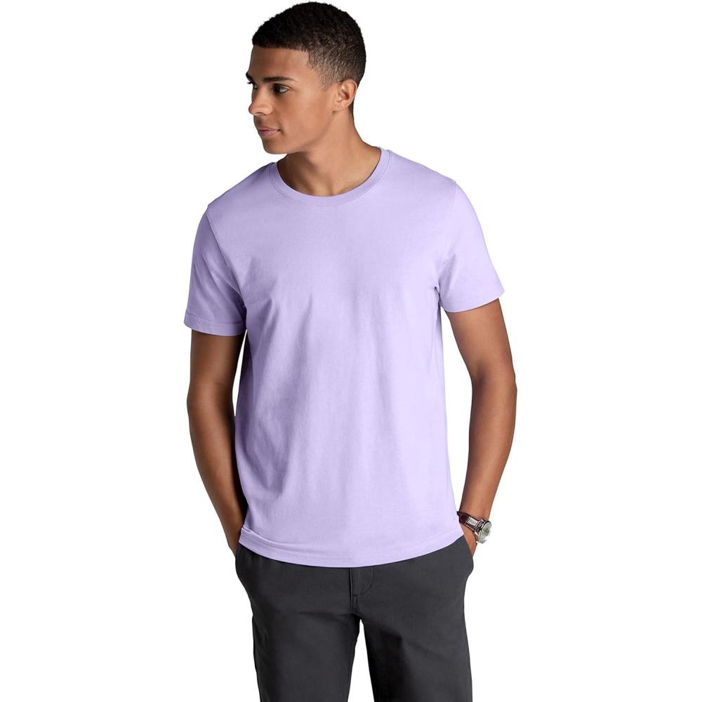 imageFruit of the Loom Recover Cotton TShirt Made with Sustainable Low Impact Recycled FiberLilac Petal