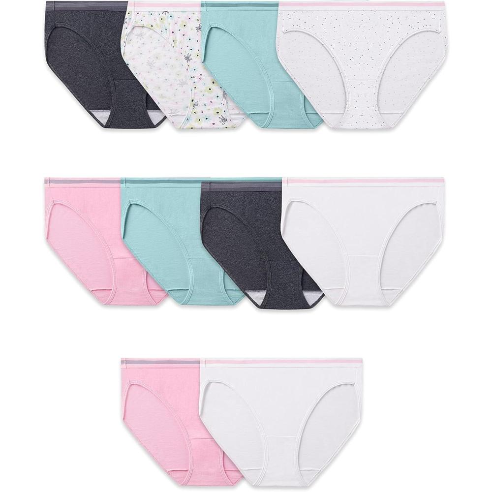 imageFruit of the Loom Womens Underwear Cotton Bikini Panty Multipack Small 5