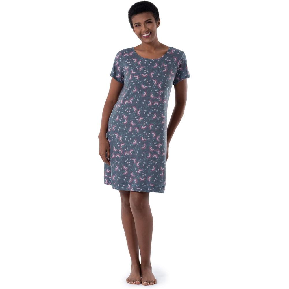 imageFruit of the Loom womens Super Soft and Breathable Sleep ShirtFloral
