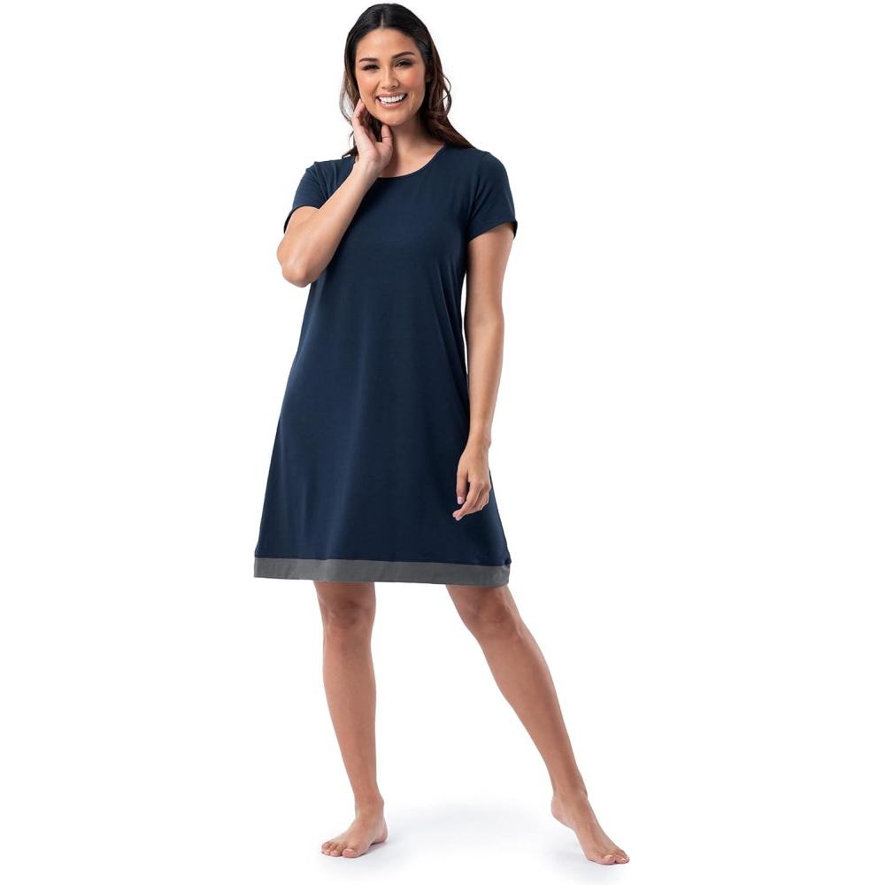 imageFruit of the Loom womens Super Soft and Breathable Sleep ShirtMidnight Blue