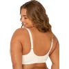Fit For Me By Fruit of the Loom Women’s Plus Size Cotton Unlined Underwire Bra-Pinch-Free Straps – Side and Back Smoothing(Pristine)