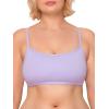 Fruit of The Loom Womens Spaghetti Strap Cotton Pullover Sports Bra Value Pack(Black/Heather Grey/Olive/Purple/Lilac/Dusk)