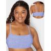 Fruit of The Loom Womens Spaghetti Strap Cotton Pullover Sports Bra Value Pack(Heather Grey/White/White/Blue Heather 4-pack)