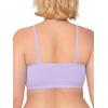 Fruit of The Loom Womens Spaghetti Strap Cotton Pullover Sports Bra Value Pack(Purple/White/Lilac/Grey)