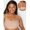 Fruit of The Loom Womens Spaghetti Strap Cotton Pullover Sports Bra Value Pack(Sand/White/Heather Grey/Black/Blushing Rose/Charcoal)