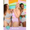 Fruit of the Loom A Fresh Collection Hey Shorty 3-Pack Seamless Boyshorts for Women’s Everyday Comfort(Sugar Plum/Grey/Stellar Orchid)