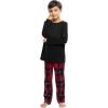 Fruit of the Loom Matching Holiday Family Sleep Pajama Set for Women, Men, and Kids(Red/Red Plaid)