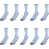 Fruit of the Loom Men’s 10 Pack Everyday Work Crew Socks, Grey, Shoe Size: 6-12 (Sock Size: 10-13)