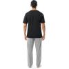 Fruit of the Loom Men’s 2-Piece Jersey Knit Pajama Set(Black/Grey Heather)