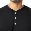Fruit of the Loom Men’s 2-Piece Jersey Knit Pajama Set(Black/Grey Heather)
