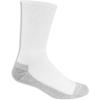 Fruit of the Loom Men’s Ankle Quarter Socks (6 Pack) with Cushion and Arch Support(White)