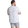 Fruit of the Loom Men’s Big & Tall Breathable Undershirts(White)