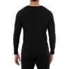 Fruit of the Loom Men’s Classic Midweight Waffle Thermal Underwear Crew Top(Black)