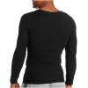 Fruit of the Loom Men’s Classic Midweight Waffle Thermal Underwear Crew Top(Black Soot)
