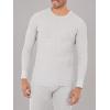 Fruit of the Loom Men’s Classic Midweight Waffle Thermal Underwear Crew Top(Grey Heather)