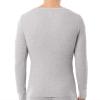 Fruit of the Loom Men’s Classic Midweight Waffle Thermal Underwear Crew Top(Light Grey Heather/Black Soot (2 Pack))