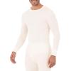Fruit of the Loom Men’s Classic Midweight Waffle Thermal Underwear Crew Top(Sandstone)
